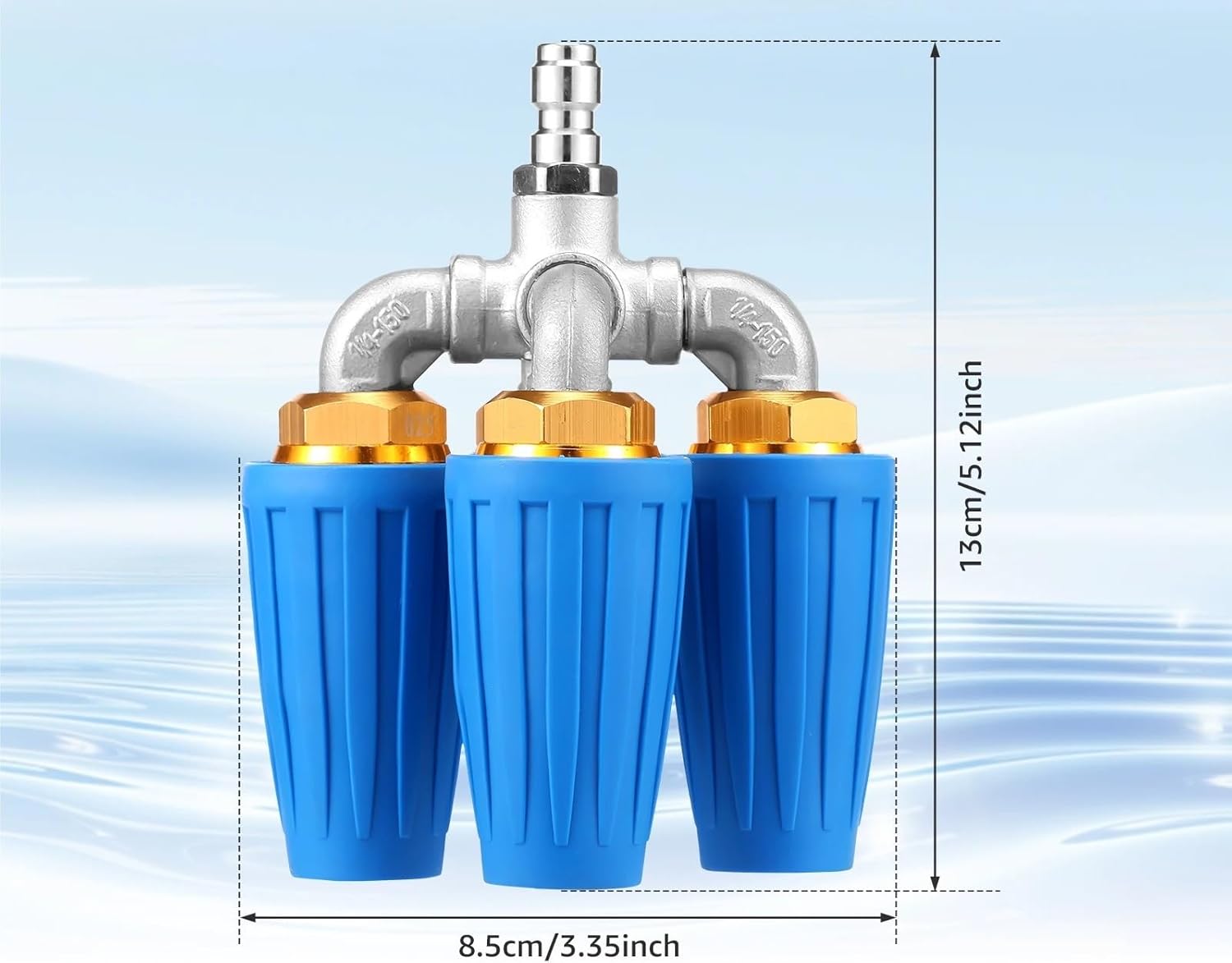 業務用高圧洗浄機用ホース 15m+ノズルセット 高圧洗浄機下水道ノズル 1/4inch排水ホースクリーニングホースキット